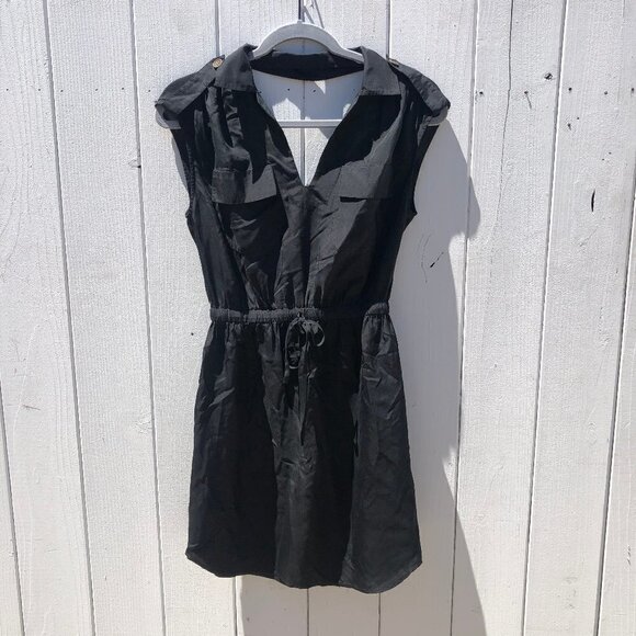 Cynthia Vincent Dresses & Skirts - Cynthia Vincent Collared Cut Out Cinched Mini Dress